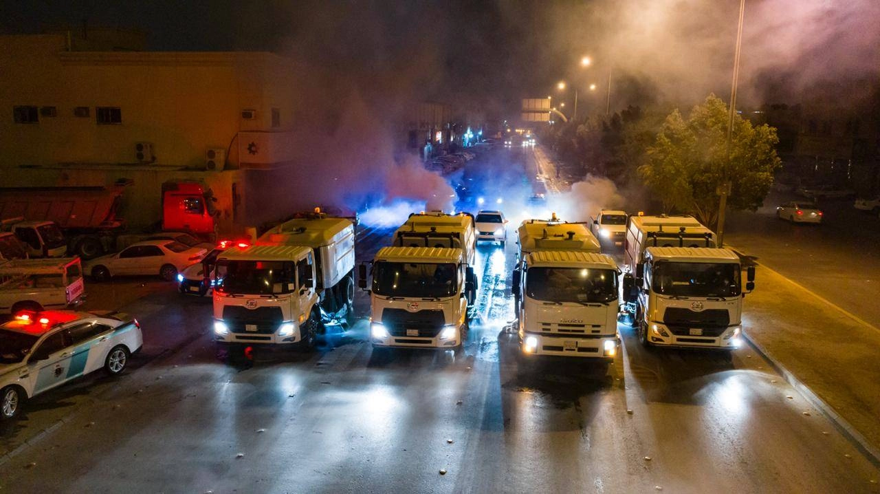 أثناء التعقيم 