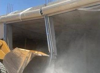 بلدية طيبة تزيل عدد من المحال التجارية والمسالخ المخالفة