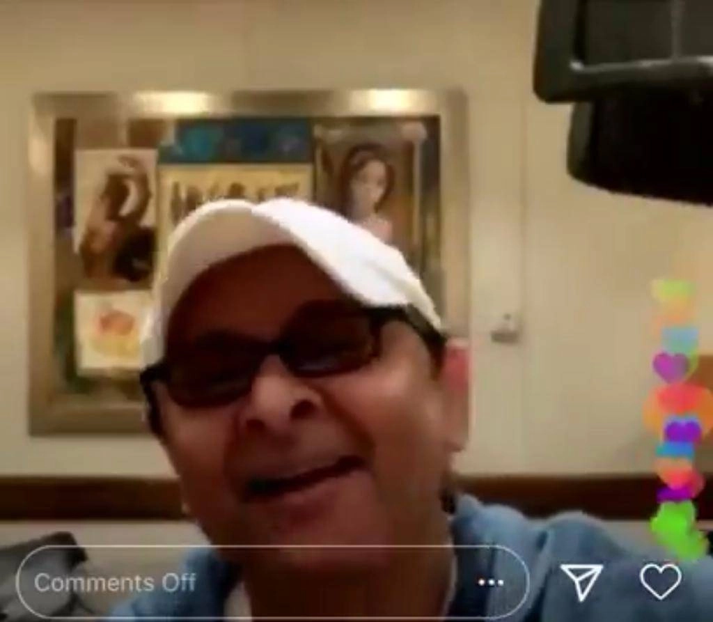 عبدالمجيد عبدالله خلال البث المباشر