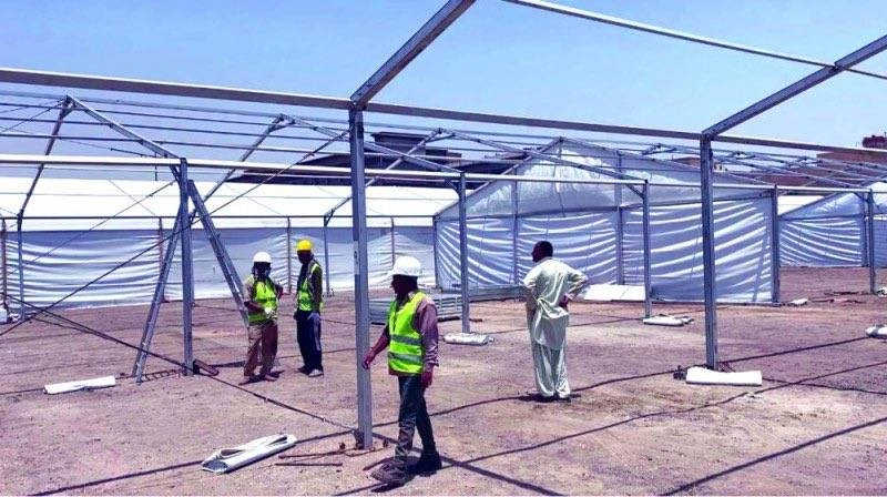 سكن موقت للعمالة في "الصناعية الثانية بالدمام"