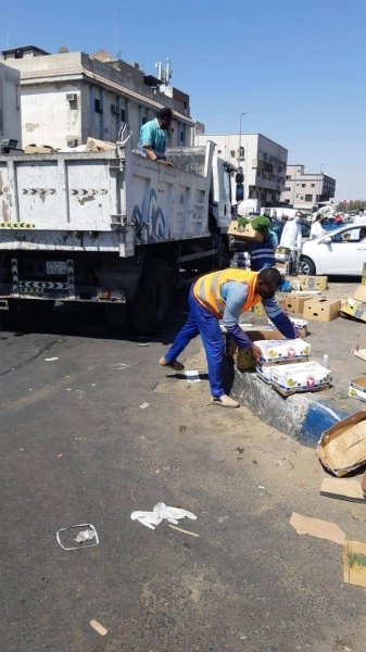 منع البسطات العشوائية من قبل بلدية الصفا الفرعية (مكة)