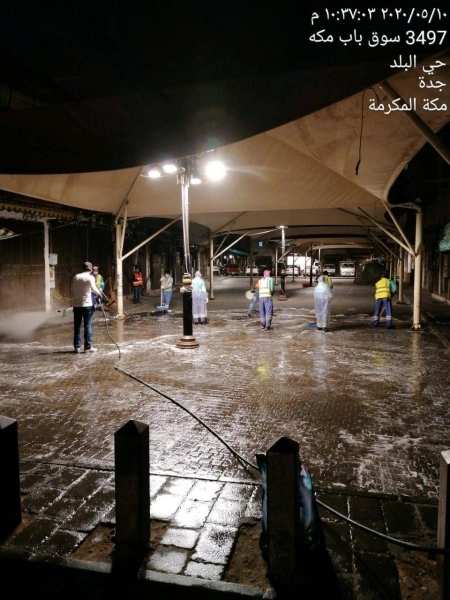 جولة رقابية للتصدي لكورونا وإزالة عدد من البسطات بنطاق جدة التاريخية