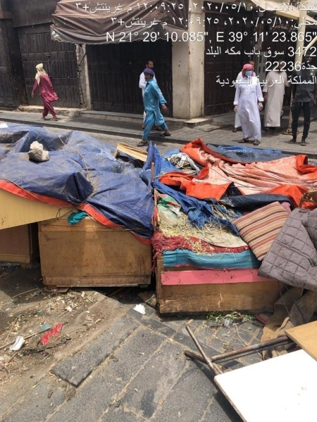 جولة رقابية للتصدي لكورونا وإزالة عدد من البسطات بنطاق جدة التاريخية