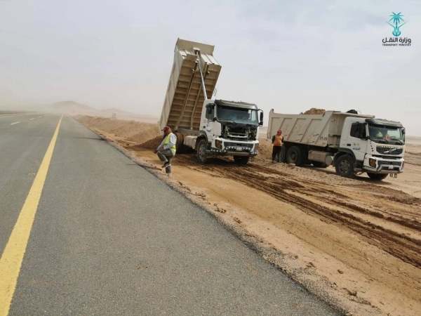 الجزء المنجز من الطريق (مكة) 