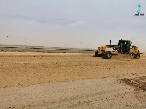 أعمال الردميات بإحدى مراحل المشروع  (مكة) 