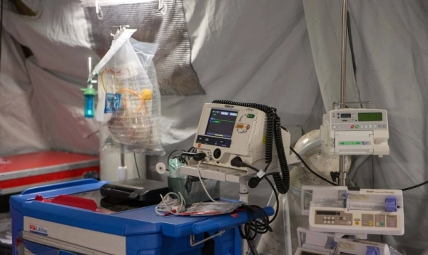 جانب من تجهيزات مستشفى كدي الميداني (ياسر بخش)