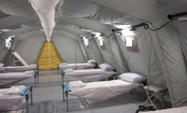 جانب من تجهيزات مستشفى كدي الميداني (ياسر بخش)