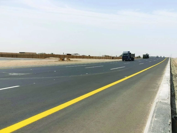 الطريق بعد فتحه أمام المركبات  (مكة)