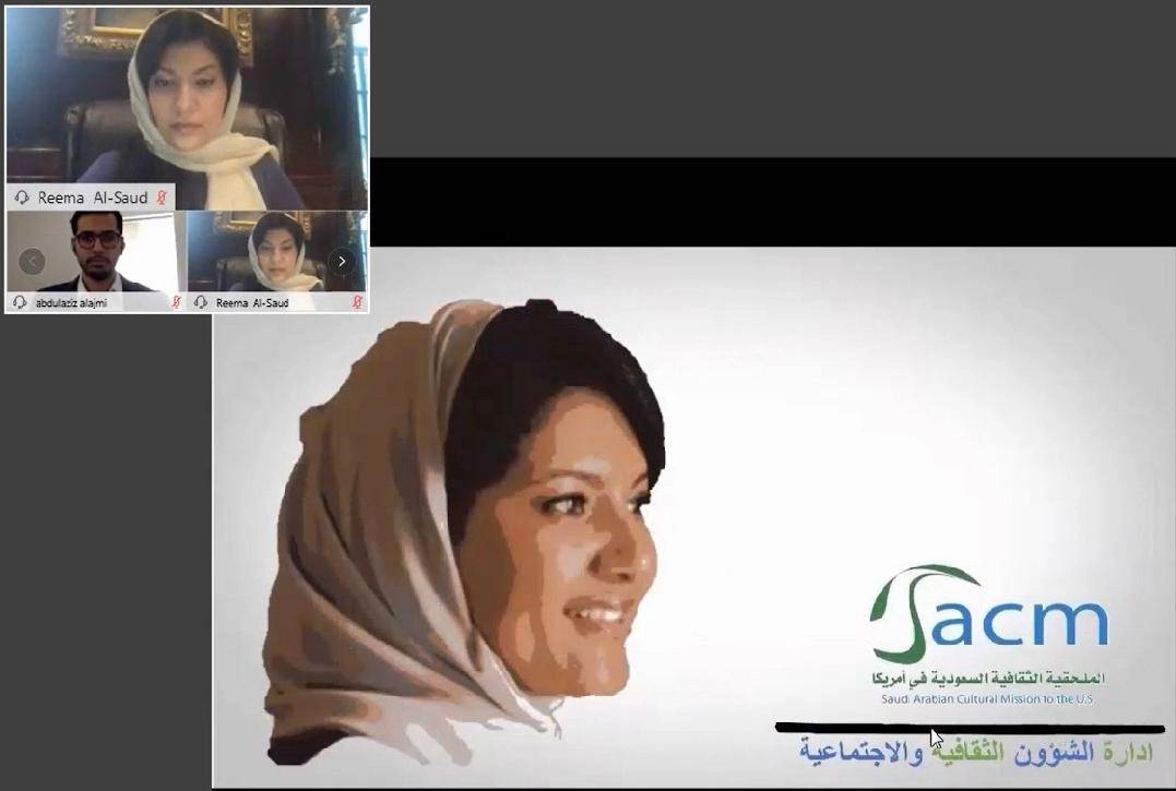 جانب من الاجتماع الافتراضي