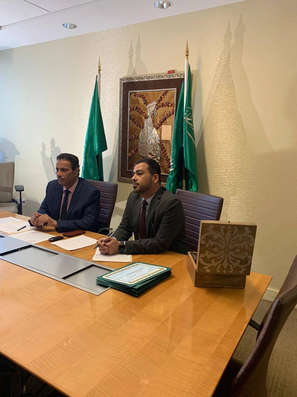 جانب من الاجتماع الافتراضي