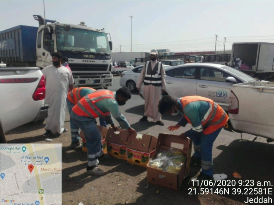 بلدية الصفا تواصل حملتها على البسطات وتصادر (3.5) أطنان من الخضراوات