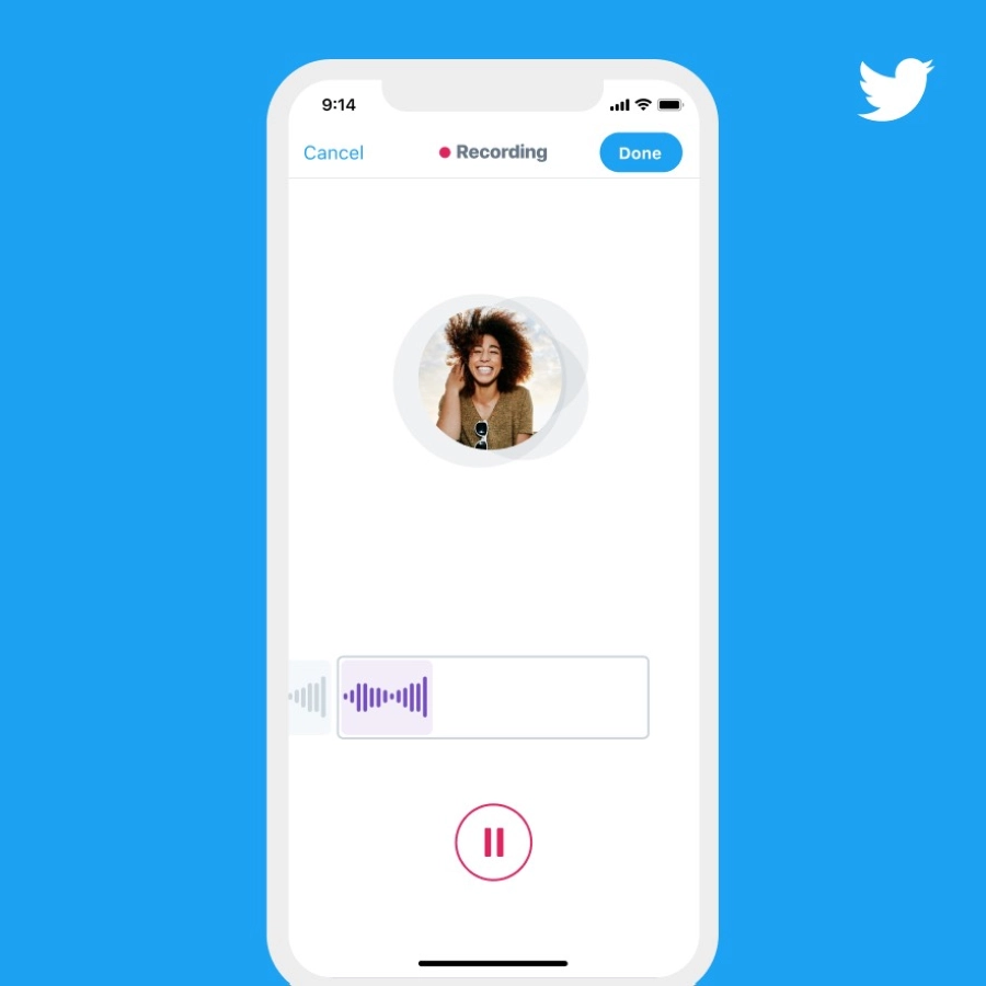 تويتر تختبر ميزة التغريد بالصوت
