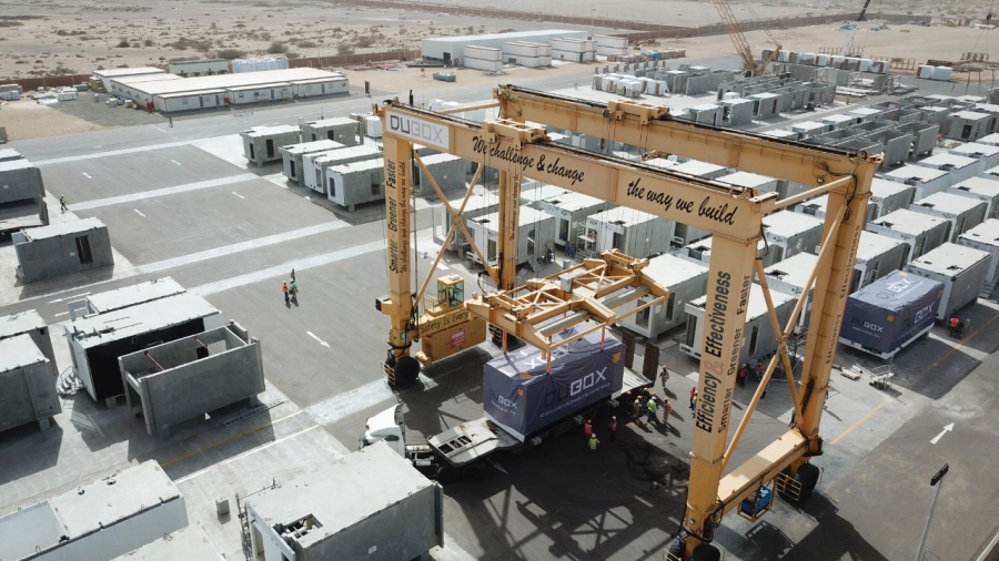 جانب من تركيب الوحدات