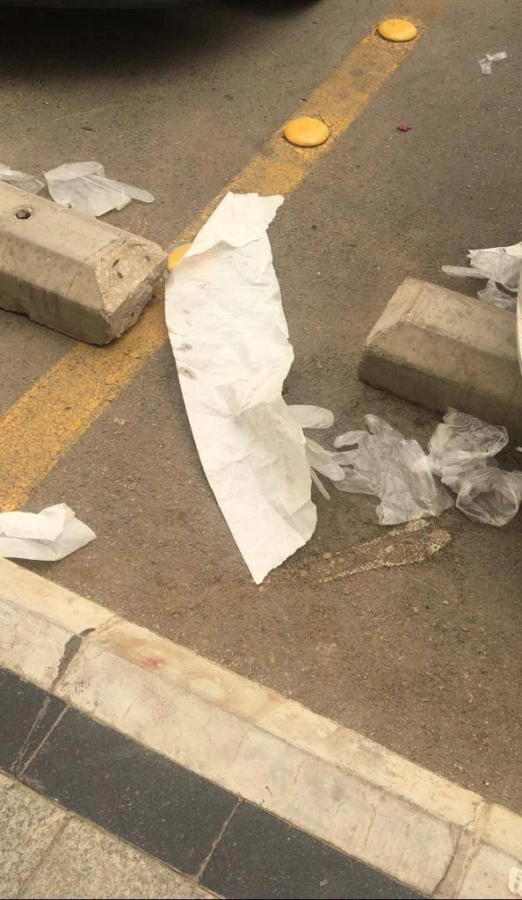 






كمامات وقفازات ملقاة بأحد الشوارع                                                                (مكة)