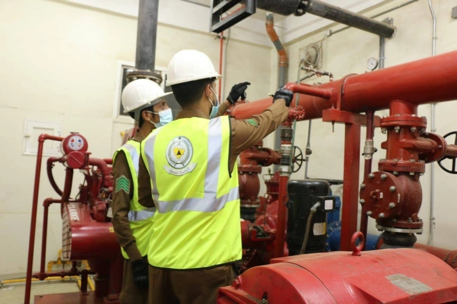 متابعة تجهيزات الإطفاء والسلامة (مكة) 