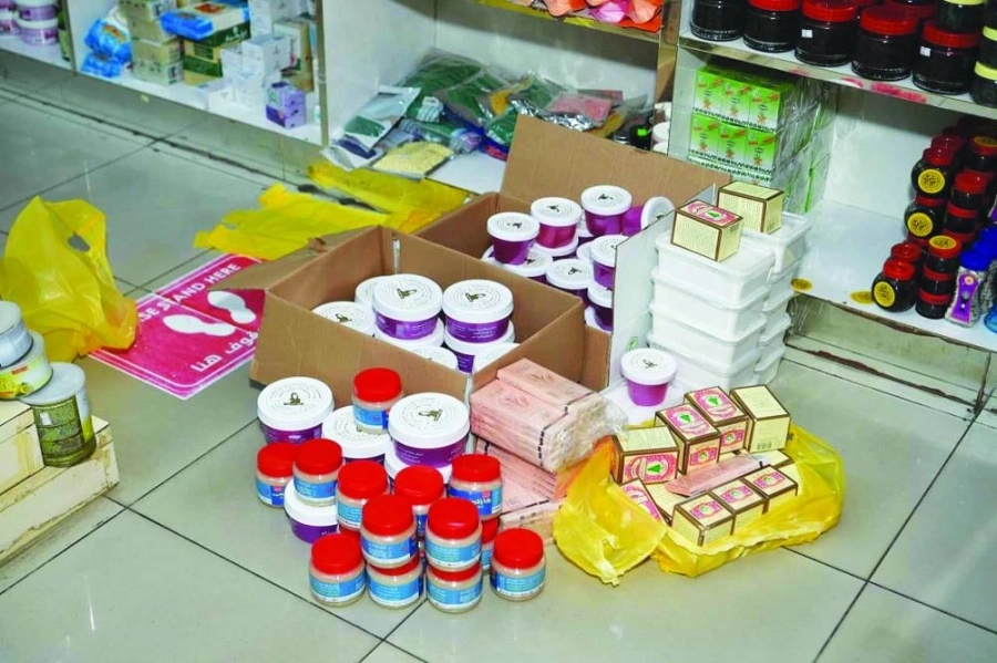 مواد مضبوطة خلال الجولات (مكة)