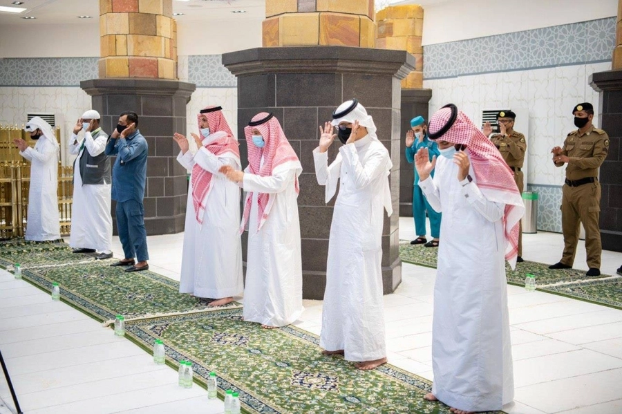 من صلاة العيد بالمسجد الحرام (مكة)