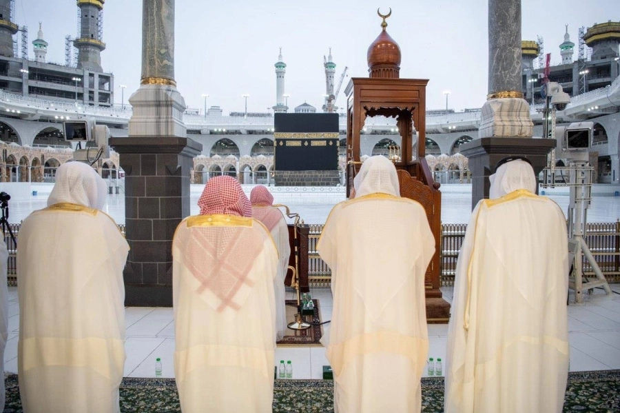 من صلاة العيد بالمسجد الحرام (مكة) 