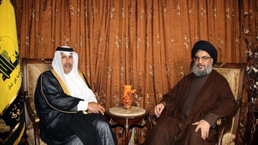 






حمد بن جاسم في لقاء سابق مع حسن نصر الله                                                   (مكة)