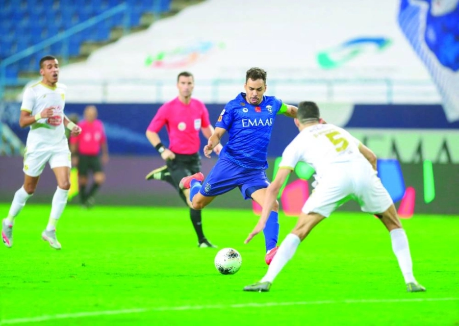 إدواردو خلال مباراة الهلال الأخيرة أمام الفتح (إعلامي الهلال)
