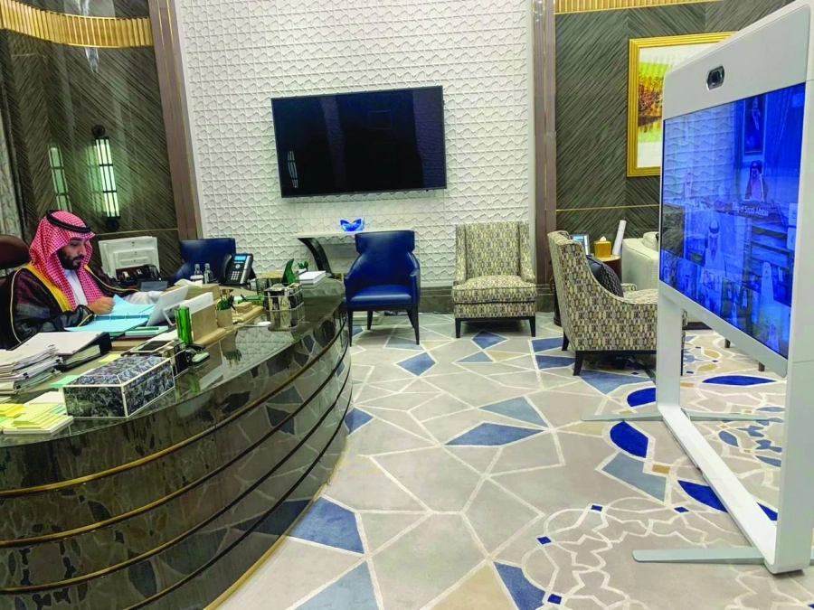 الأمير محمد بن سلمان خلال الجلسة