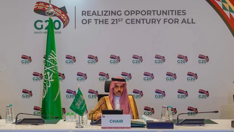 عقد وزراء الخارجية في مجموعة العشرين اجتماعا استثنائيا لمناقشة سبل التعاون الدولي للتعافي من آثار جائحة فيروس كورونا