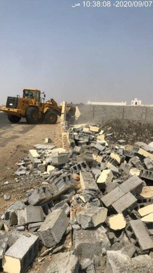 إزالة تعديات بأمانة محافظة جدة