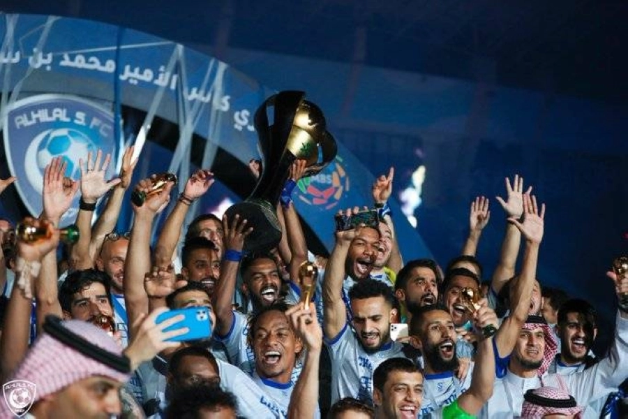 فرحة هلالية بلقب دوري كأس الأمير محمد بن سلمان (اعلامي الهلال)