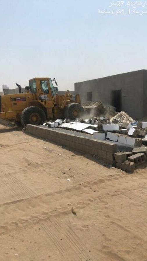 أمانة جدة تزيل تعديات بمساحة 6200 م2 بنطاق الجنوب