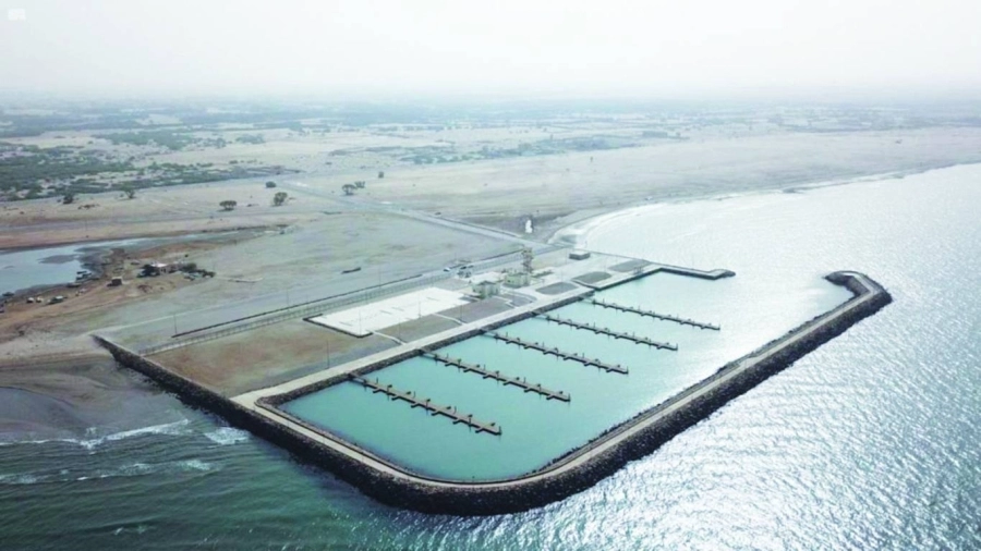 منظر جوي للمرفأ (شركة الكهرباء)