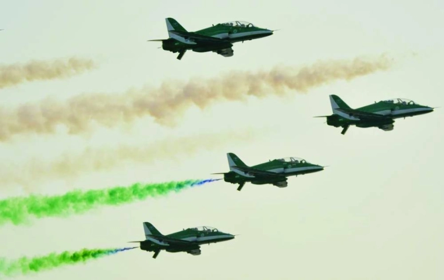 جانب من الاستعراض                                                                                                                                                  (واس)