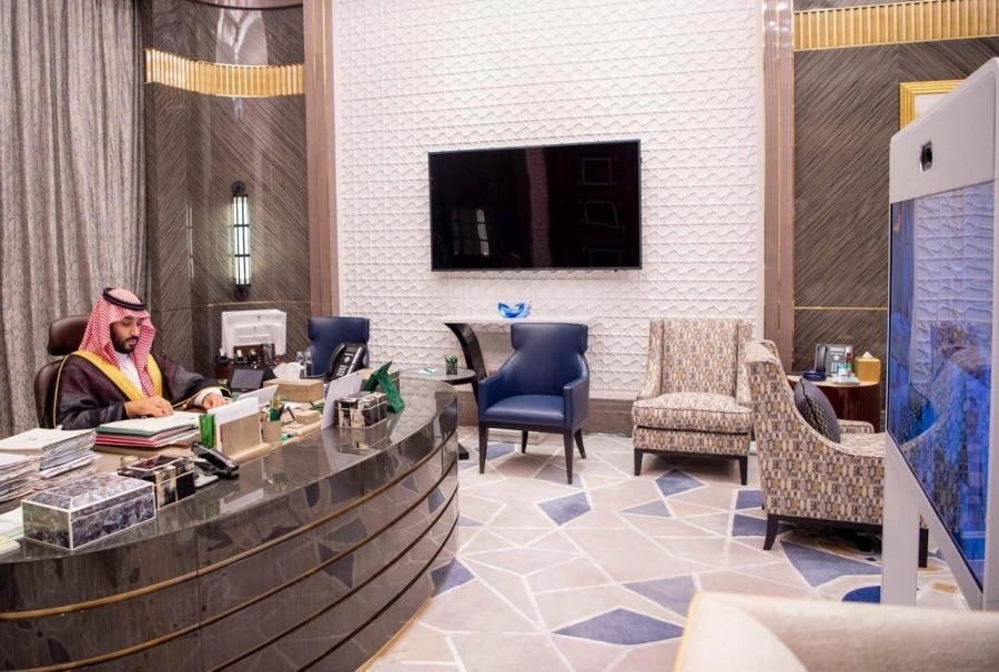 الأمير محمد بن سلمان خلال الجلسة   (واس)