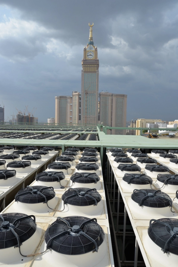 القدرة التبريدية للحرم المكي