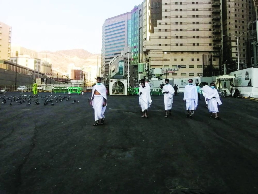 المنطقة المركزية بالمسجد الحرام تزداد حركتها خلال مراحل العمرة (أنس الحارثي) 