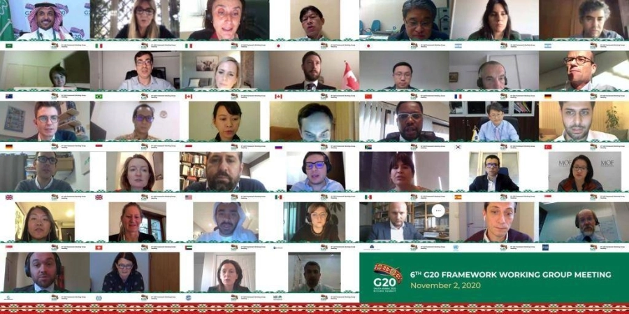 جانب من اجتماع مجموعة الإطار