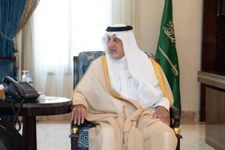 خالد الفيصل خلال الاستقبال                (مكة)