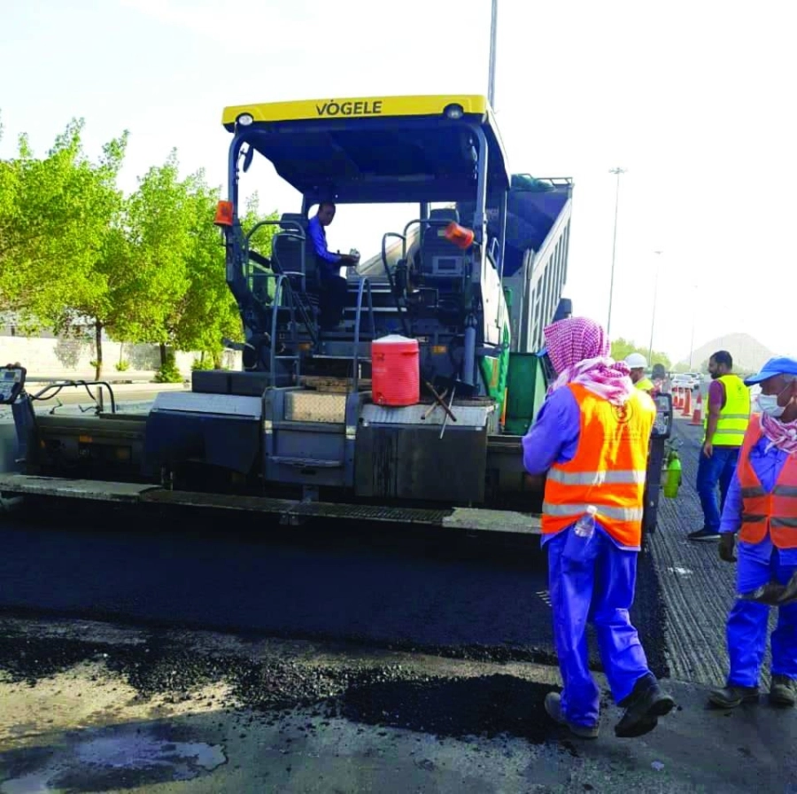 معدة خلال تأهيل الطرق (مكة) 