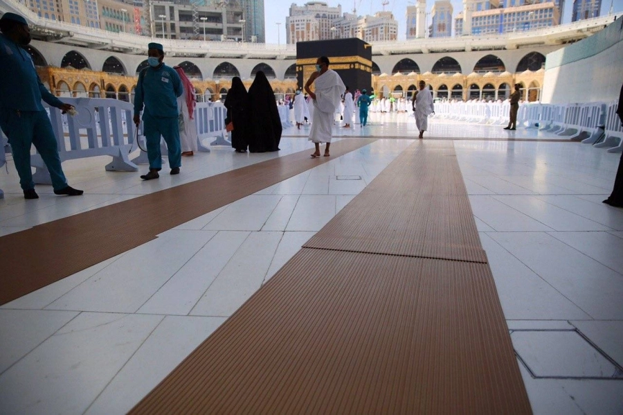 من تطهير وتعقيم المشايات (مكة)