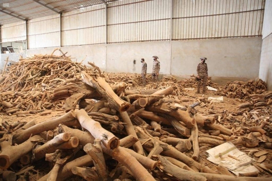 القوات الخاصة للأمن البيئي تضبط 93 طناً من الحطب المحلي المعد للبيع في مدينة الرياض (واس)