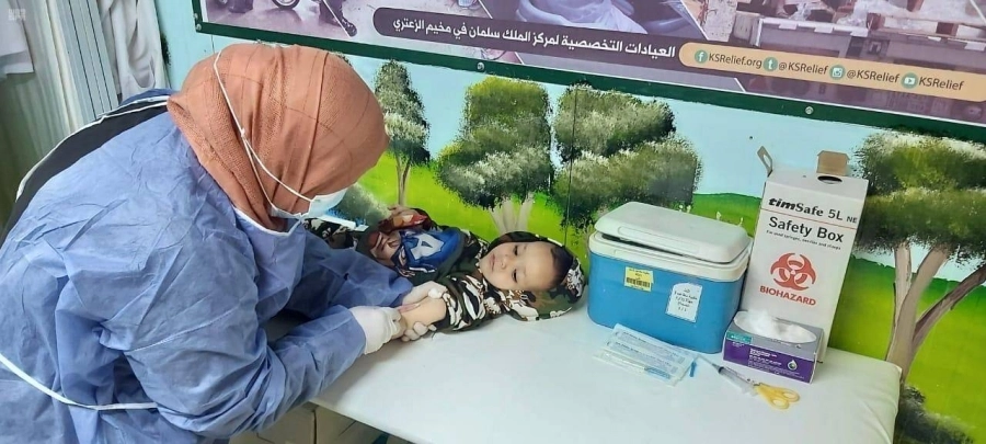 خدمات طبية سعودية في مخيم الزعتري (واس)