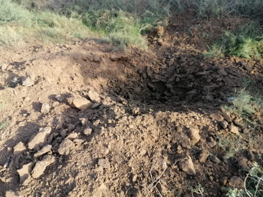 سقوط مقذوف عسكري أطلقته الميليشيات الحوثية الإرهابية المدعومة من إيران (واس)