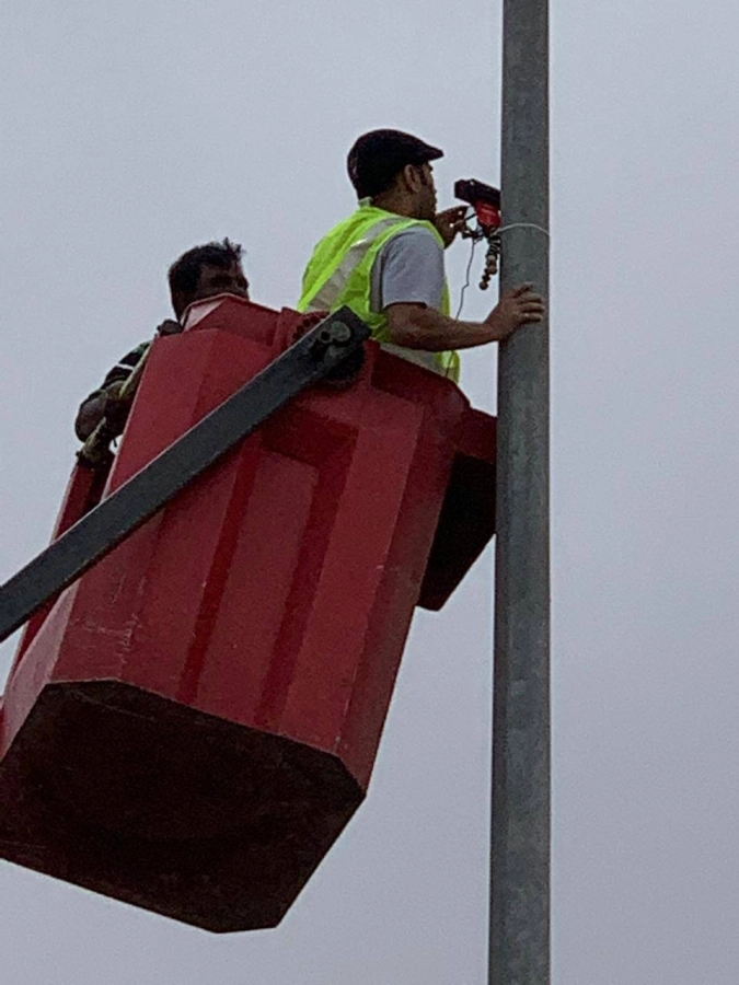 تركيب كاميرات لمراقبة تجربة مسار الدراجات  (مكة)