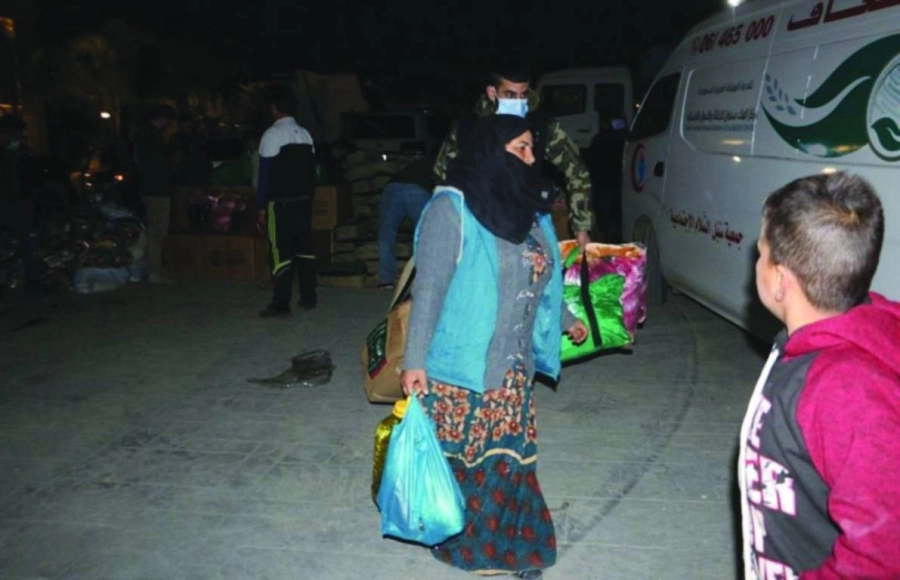 سورية تحمل مواد تموينية وإغاثية (واس)