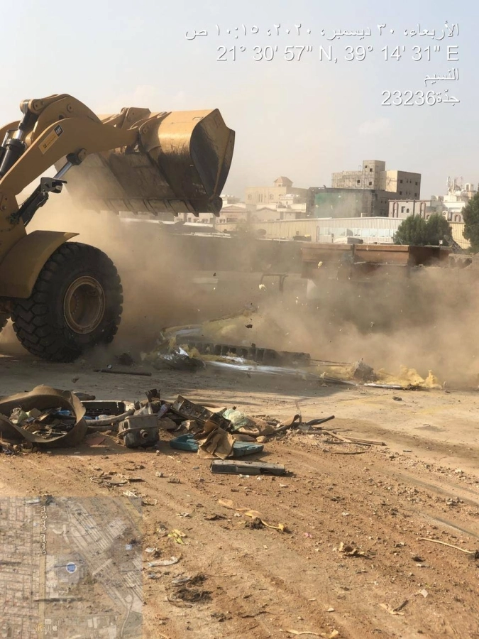أمانة جدة: إزالة مباني وأحواش عشوائية غرب محطة قطار الحرمين