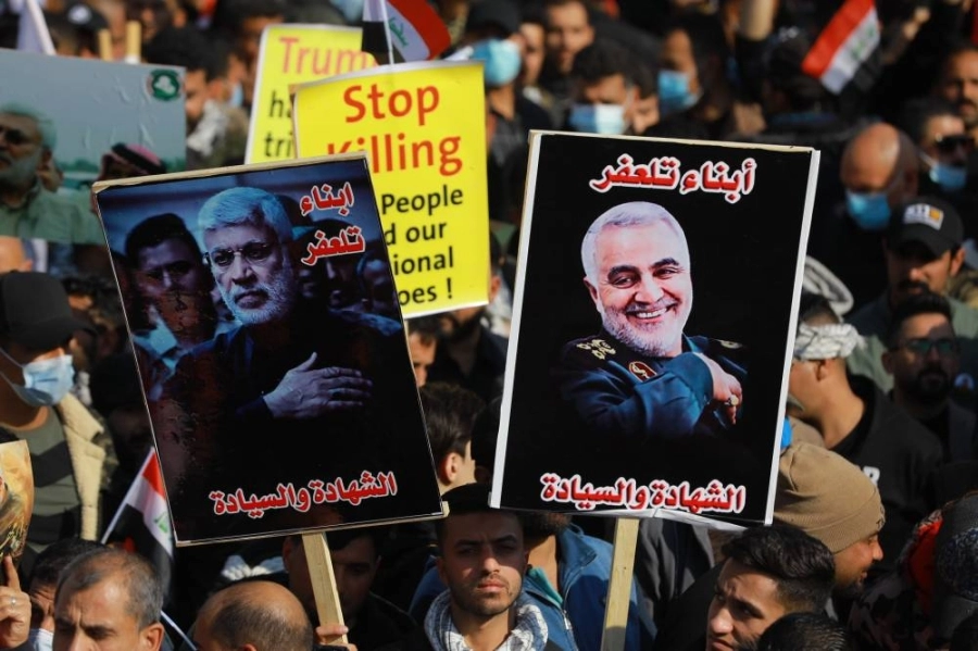 






مظاهرات في ذكرى مقتل سليماني                                (د ب أ)