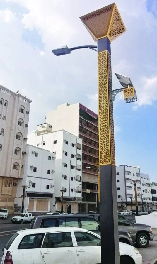 تزيين حي الخنساء في العاصمة المقدسة (أنس الحارثي)