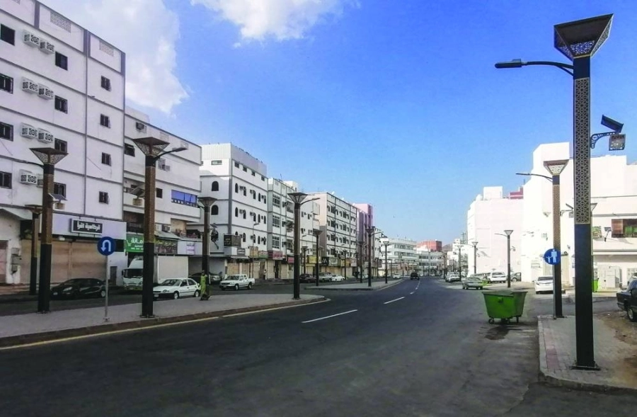 تزيين حي الخنساء في العاصمة المقدسة (أنس الحارثي)