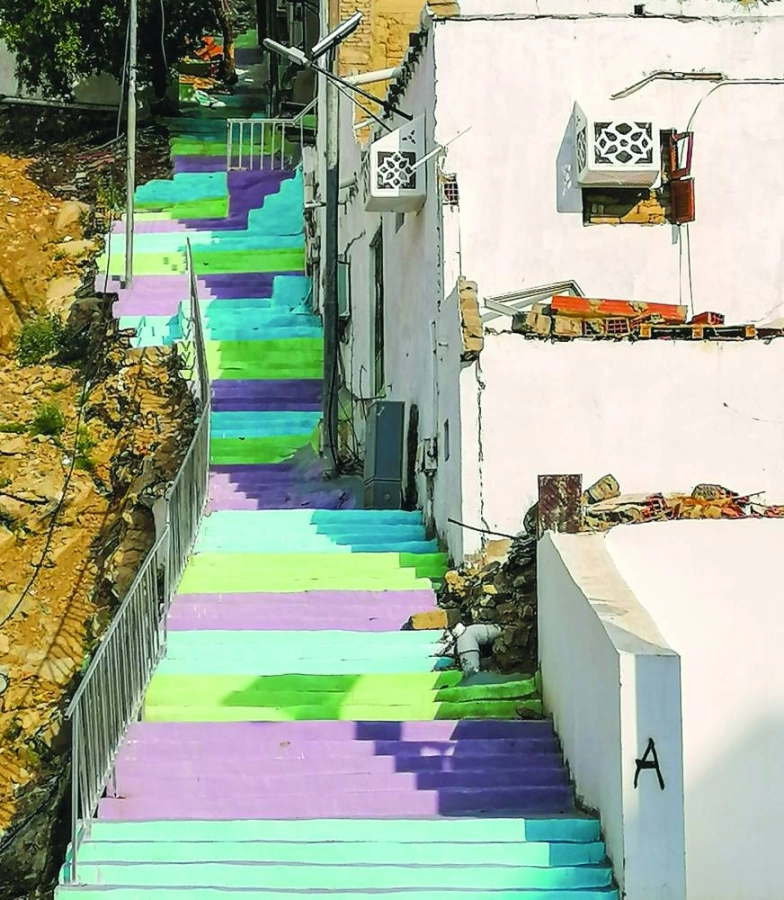 تزيين حي الخنساء في العاصمة المقدسة (أنس الحارثي)