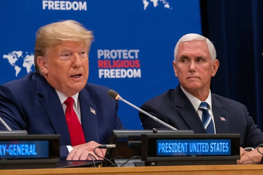 ترمب في أحد لقاءاته الأخيرة (د ب أ)