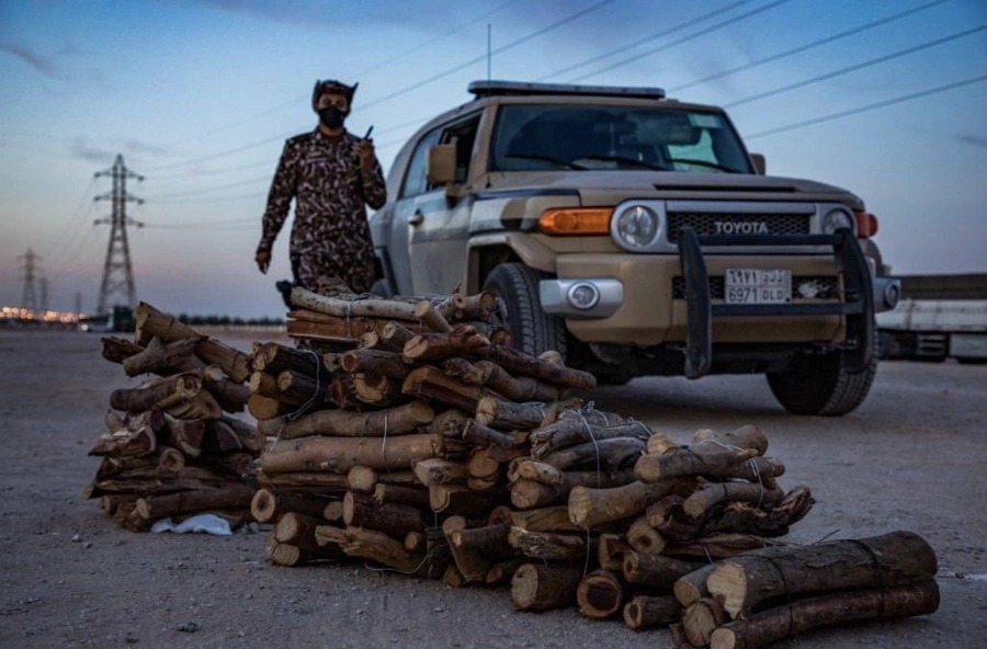 القوات الخاصة للأمن البيئي تضبط أكثر من 12 طناً من الحطب المحلي في مدينة الرياض (واس)